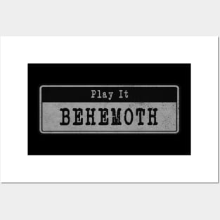 Behemoth // Vintage Fanart Tribute Posters and Art